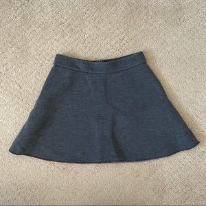 Banana Republic Heathered Gray A-line Swing Skirt